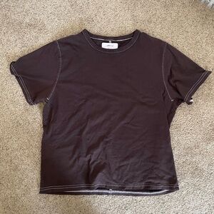 The Iconically Soft Perfect Tee Sold Out NYC Chocolate Brown